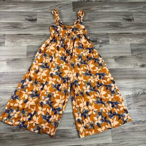 Free People Katya Printed One Piece Wide Leg Jumpsuit Size Extra Small